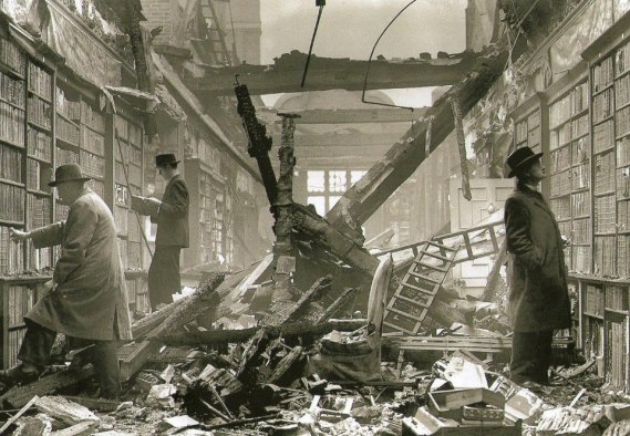 bombed library