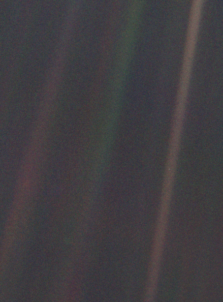 Pale Blue Dot from Cassini
image: http://visibleearth.nasa.gov/view.php?id=52392, Public Domain, https://commons.wikimedia.org/w/index.php?curid=4400327